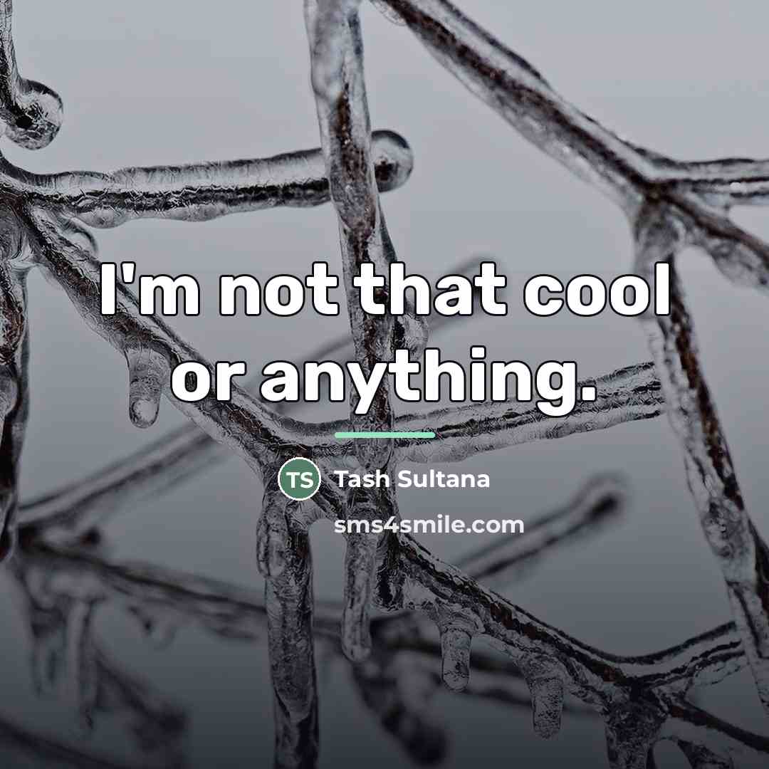 “I'm not that cool or anything.…” quote by Tash Sultana