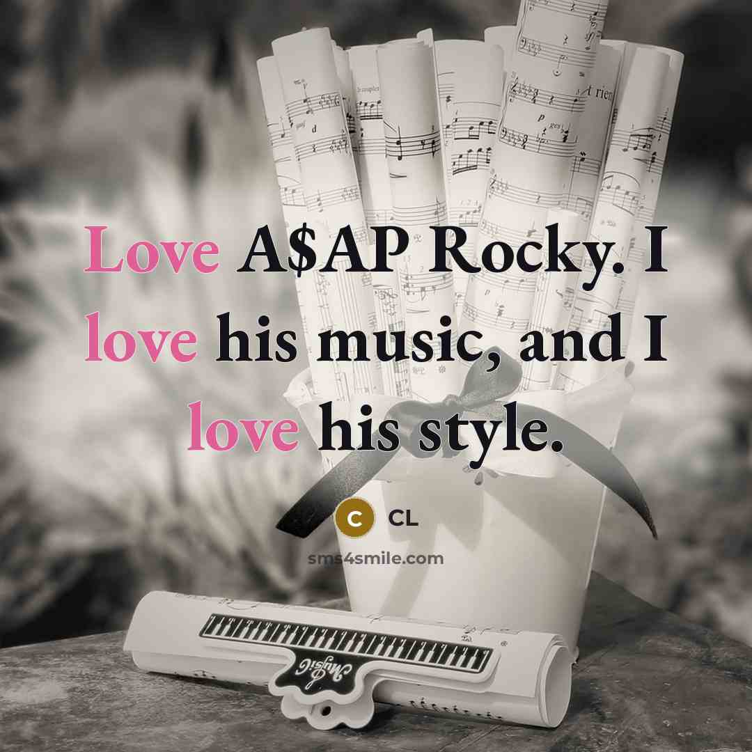 “Love A$AP Rocky. I love his music, and I love…” quote by CL