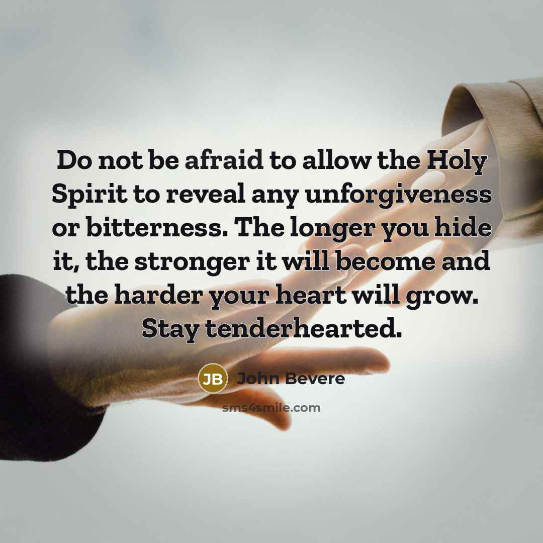 “Do not be afraid to allow the Holy Spirit to…” quote by John Bevere