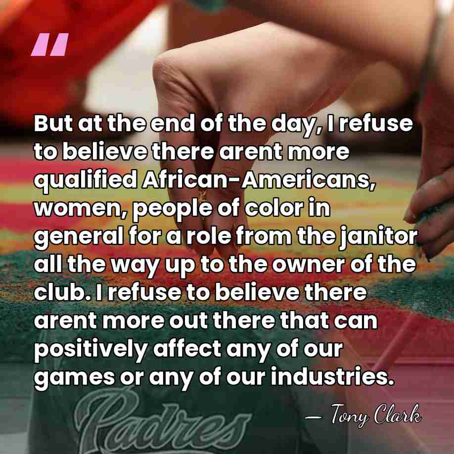 But at the end of the day, I refuse to believe there&hellip; - Tony Clark