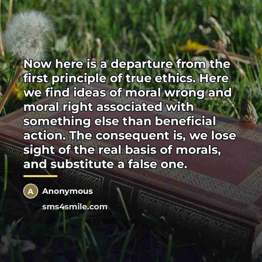 “Now here is a departure from the first principle of…” quote by Anonymous