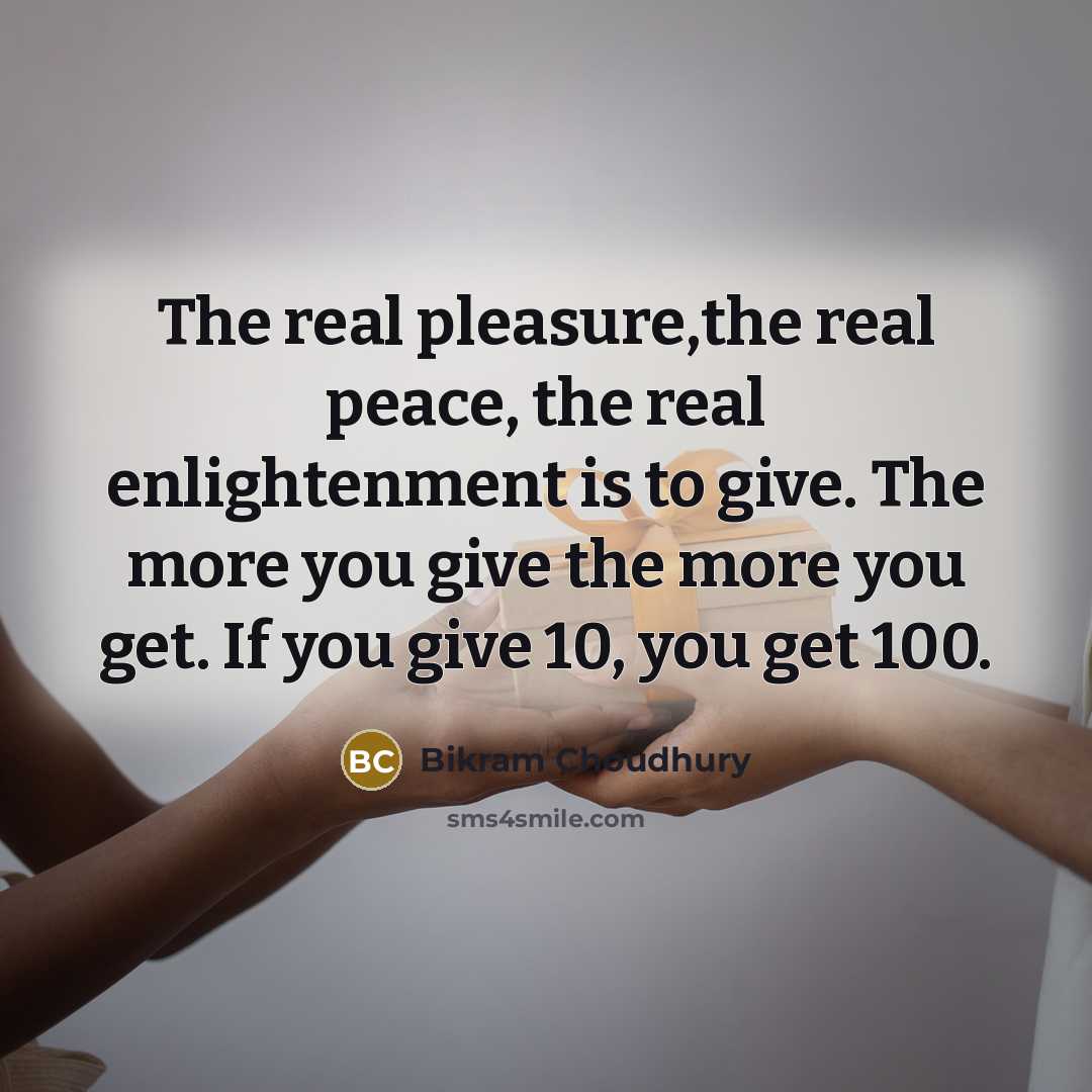 “The real pleasure,the real peace, the real enlightenment is to…” quote by Bikram Choudhury