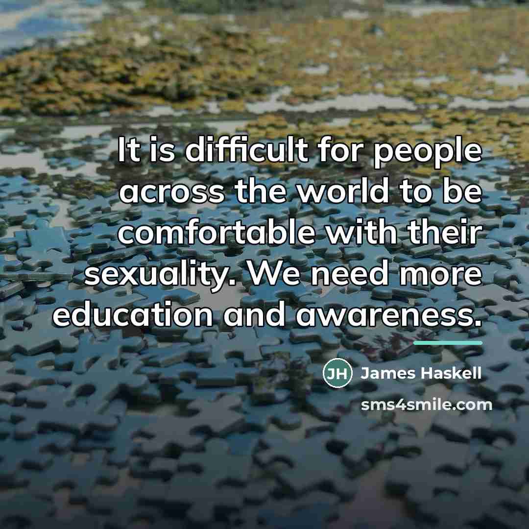 “It is difficult for people across the world to be…” quote by James Haskell