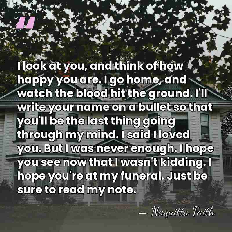 I look at you, and think of how happy you are. I&hellip; - Naquitta Faith