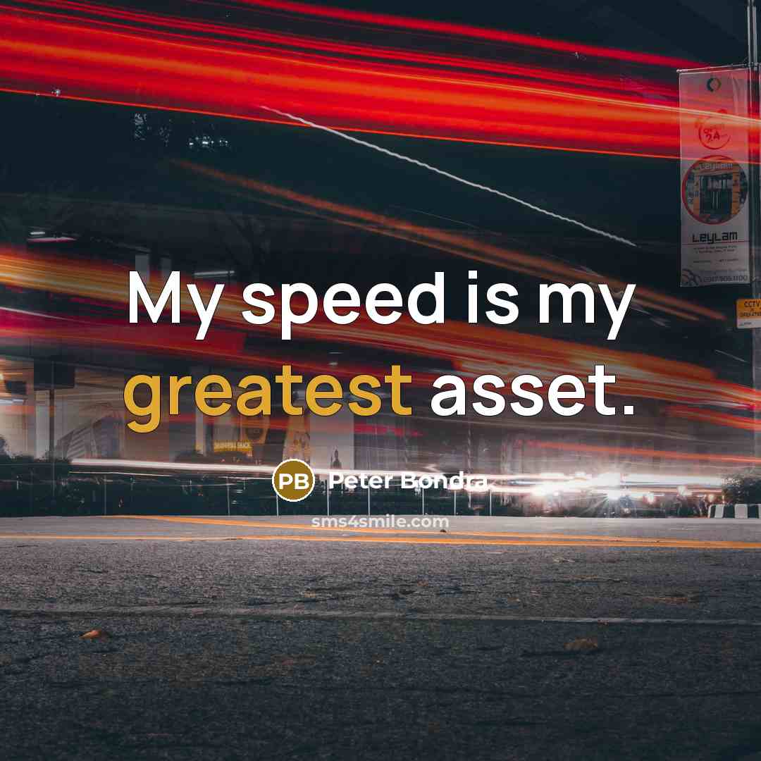 “My speed is my greatest asset.” quote by Peter Bondra