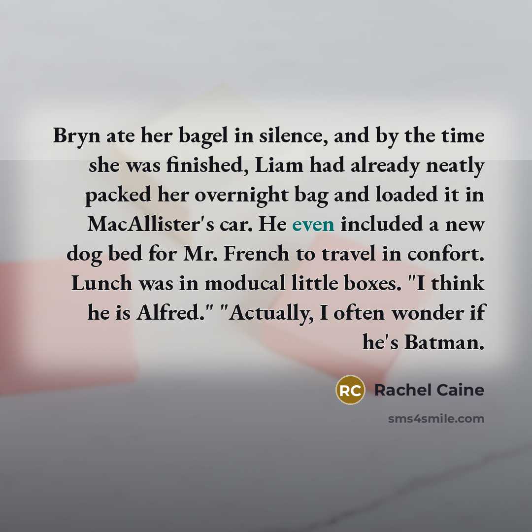 “Bryn ate her bagel in silence, and by the time…” quote by Rachel Caine
