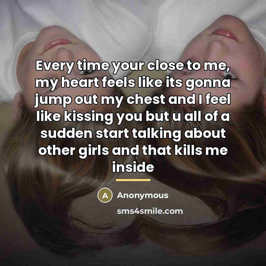 “Every time your close to me, my heart feels like…” quote by Anonymous