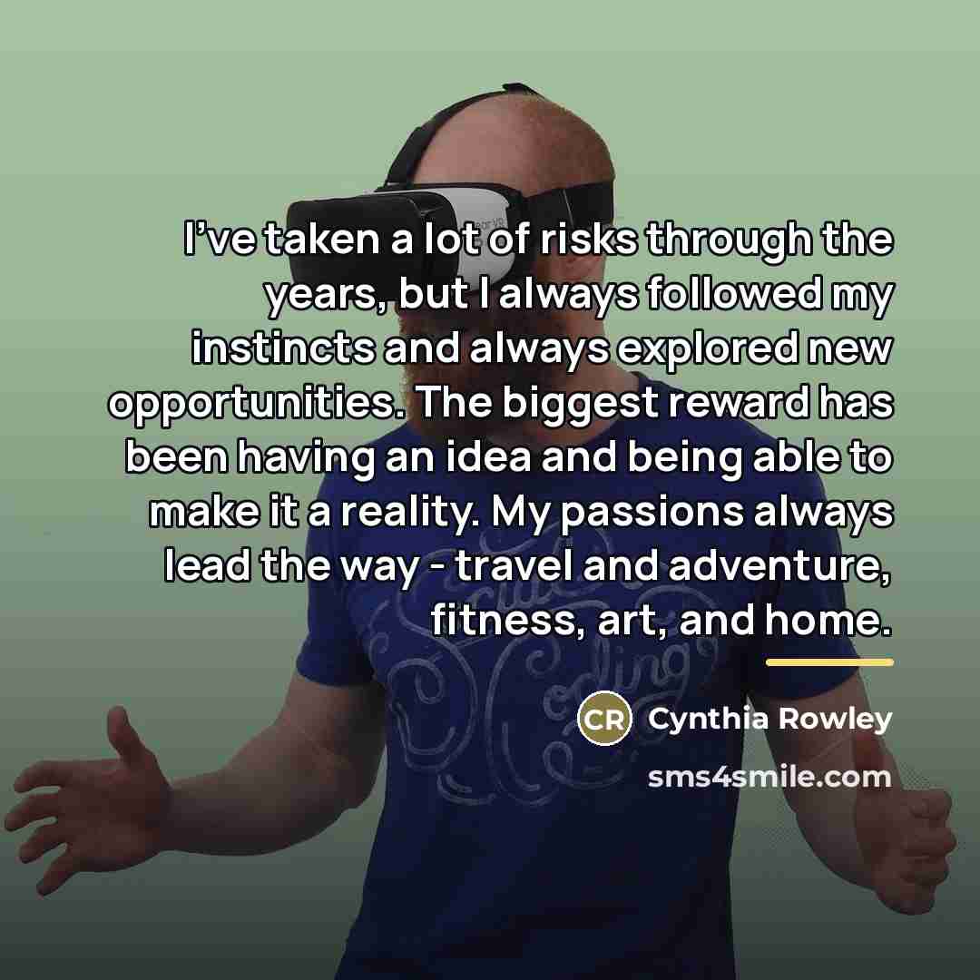 “I've taken a lot of risks through the years, but…” quote by Cynthia Rowley