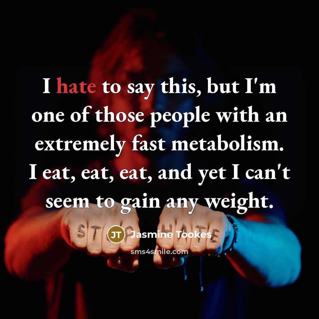 “I hate to say this, but I'm one of those…” quote by Jasmine Tookes
