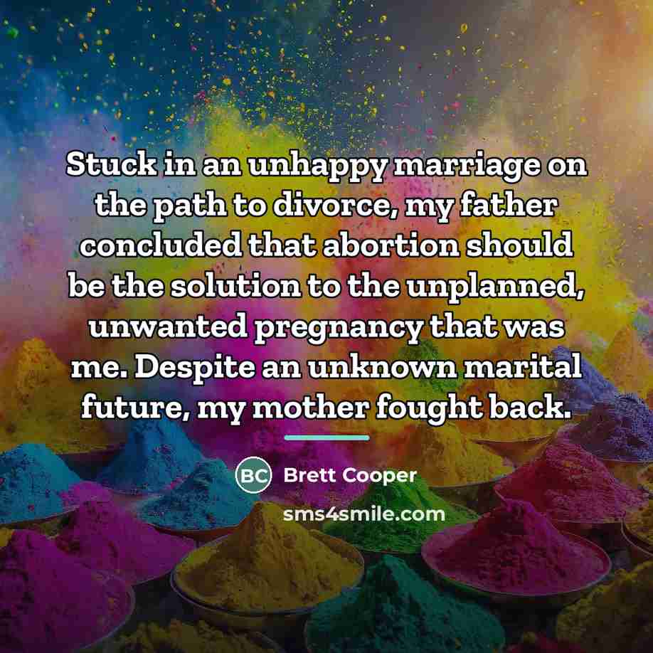“Stuck in an unhappy marriage on the path to divorce,…” quote by Brett Cooper