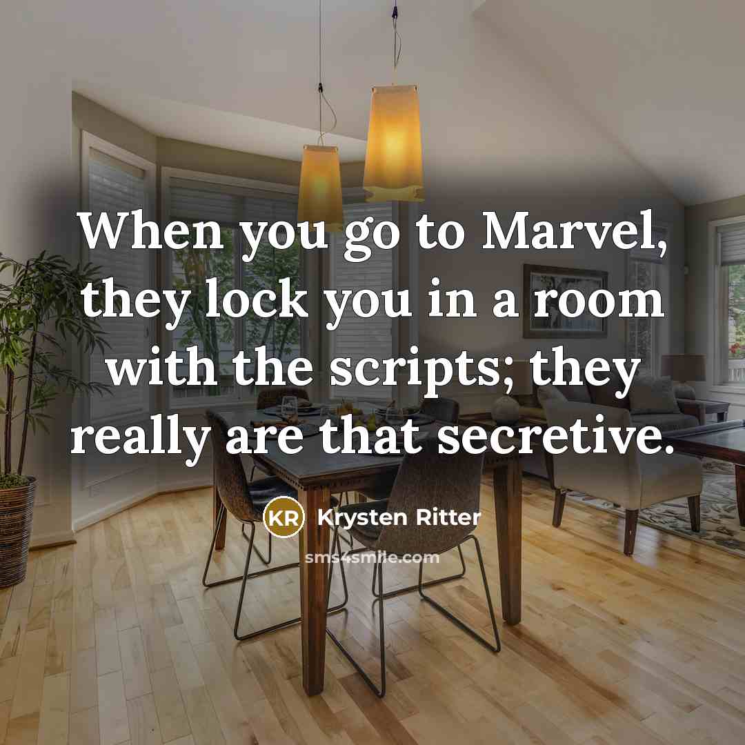 “When you go to Marvel, they lock you in a…” quote by Krysten Ritter