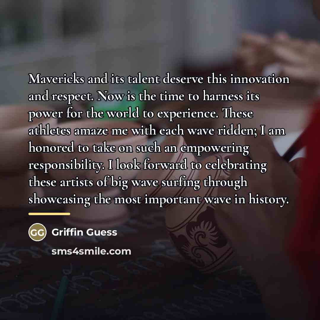 “Mavericks and its talent deserve this innovation and respect. Now…” quote by Griffin Guess