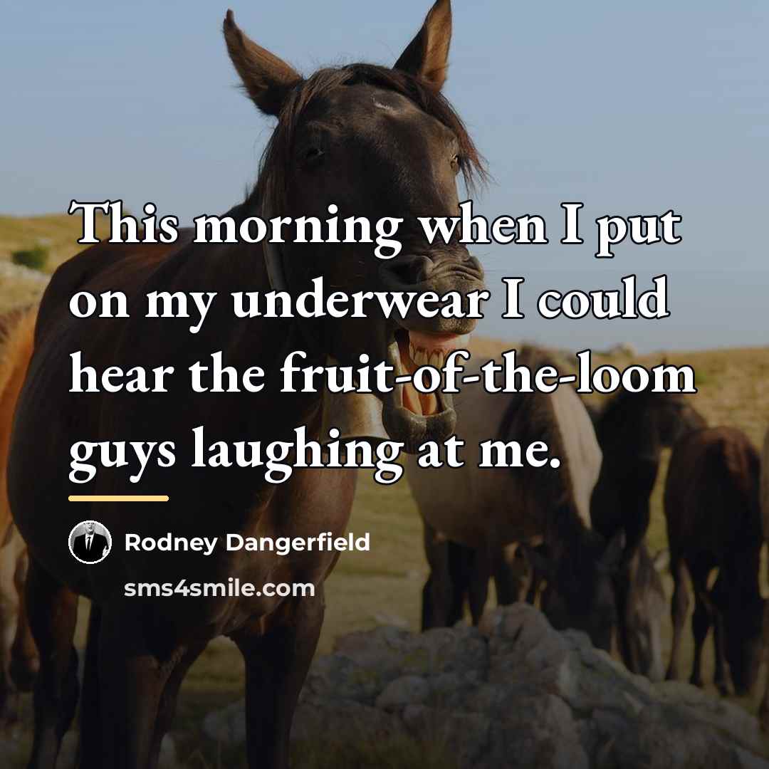 “This morning when I put on my underwear I could…” quote by Rodney Dangerfield