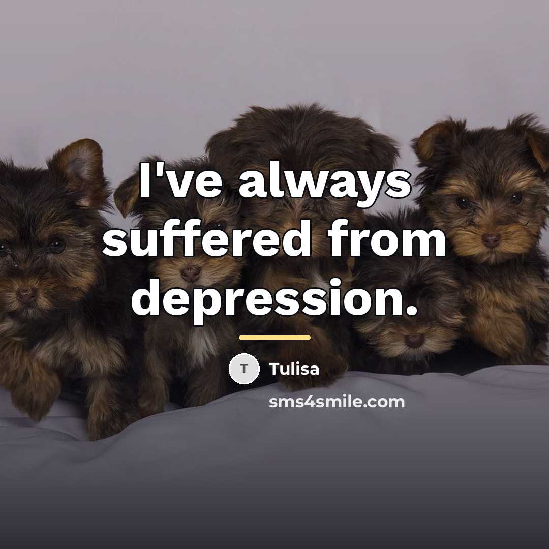 “I've always suffered from depression.…” quote by Tulisa