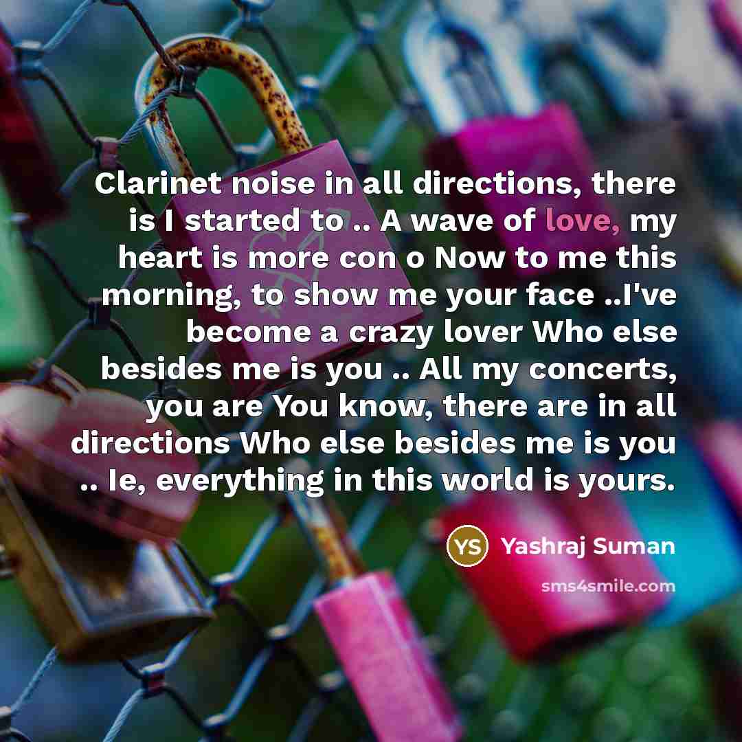 “Clarinet noise in all directions, there is I started to…” quote by Yashraj Suman