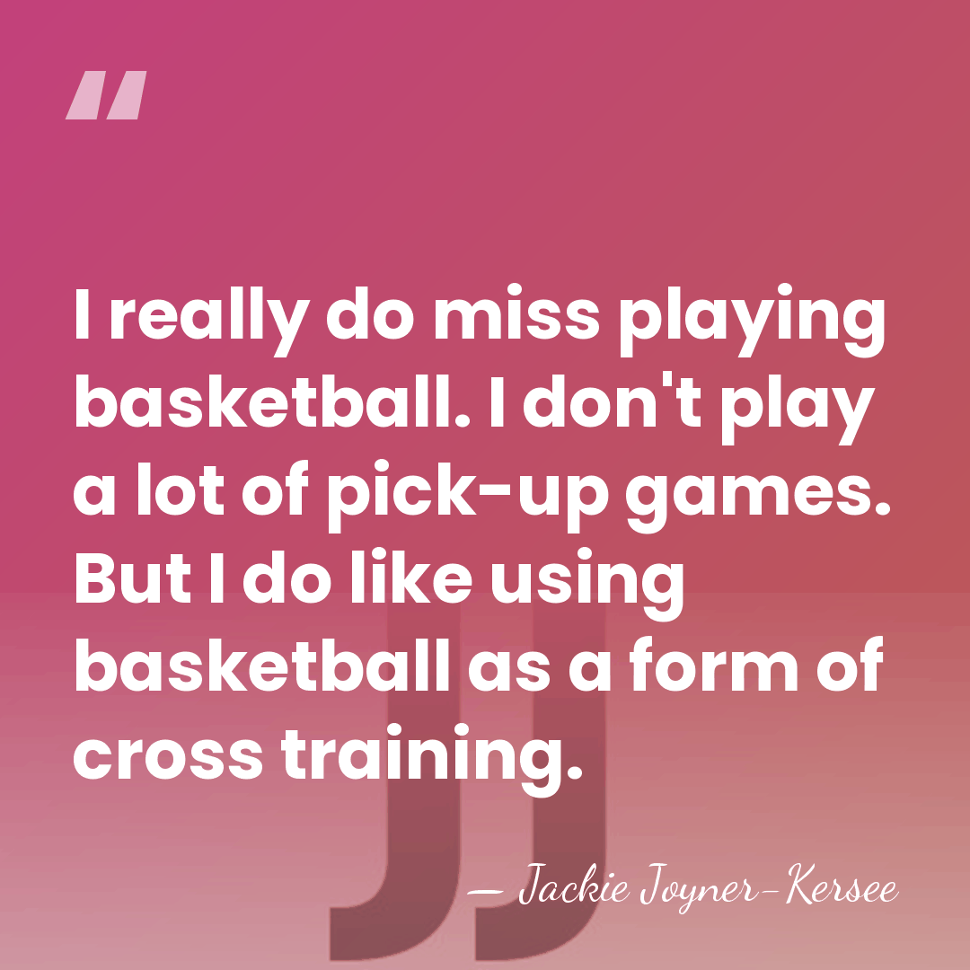 I really do miss playing basketball. I don't play a lot of&hellip; - Jackie Joyner-Kersee