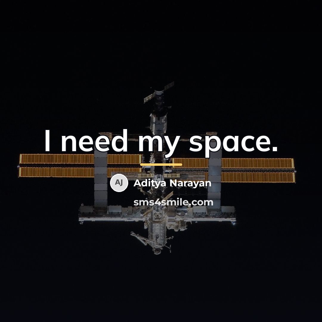 “I need my space.…” quote by Aditya Narayan