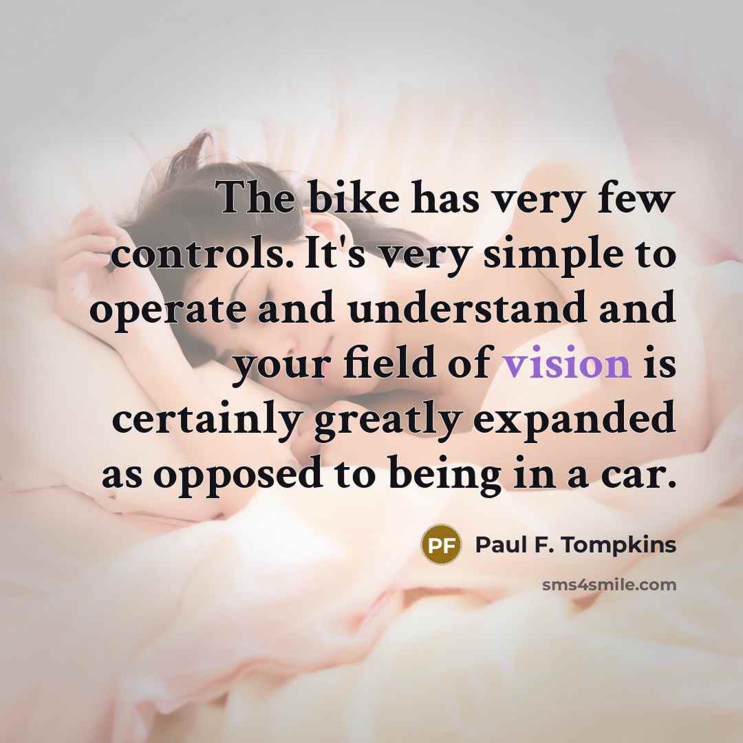 “The bike has very few controls. It's very simple to…” quote by Paul F. Tompkins