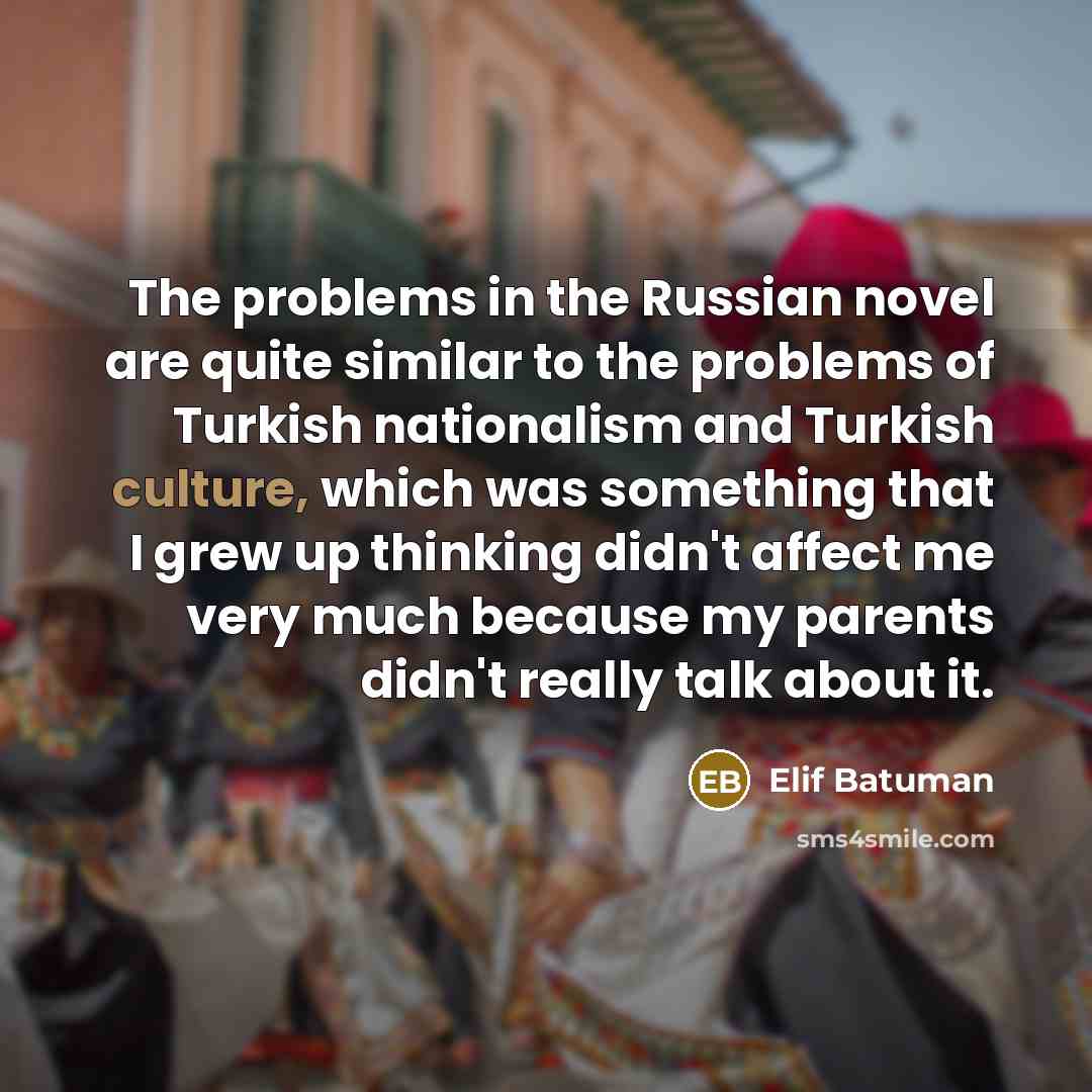 “The problems in the Russian novel are quite similar to…” quote by Elif Batuman
