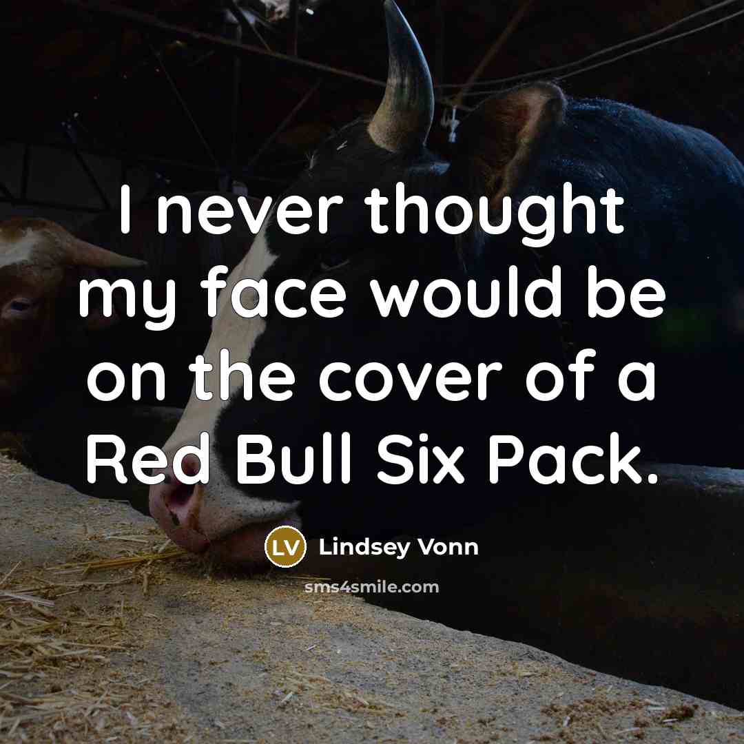 “I never thought my face would be on the cover…” quote by Lindsey Vonn