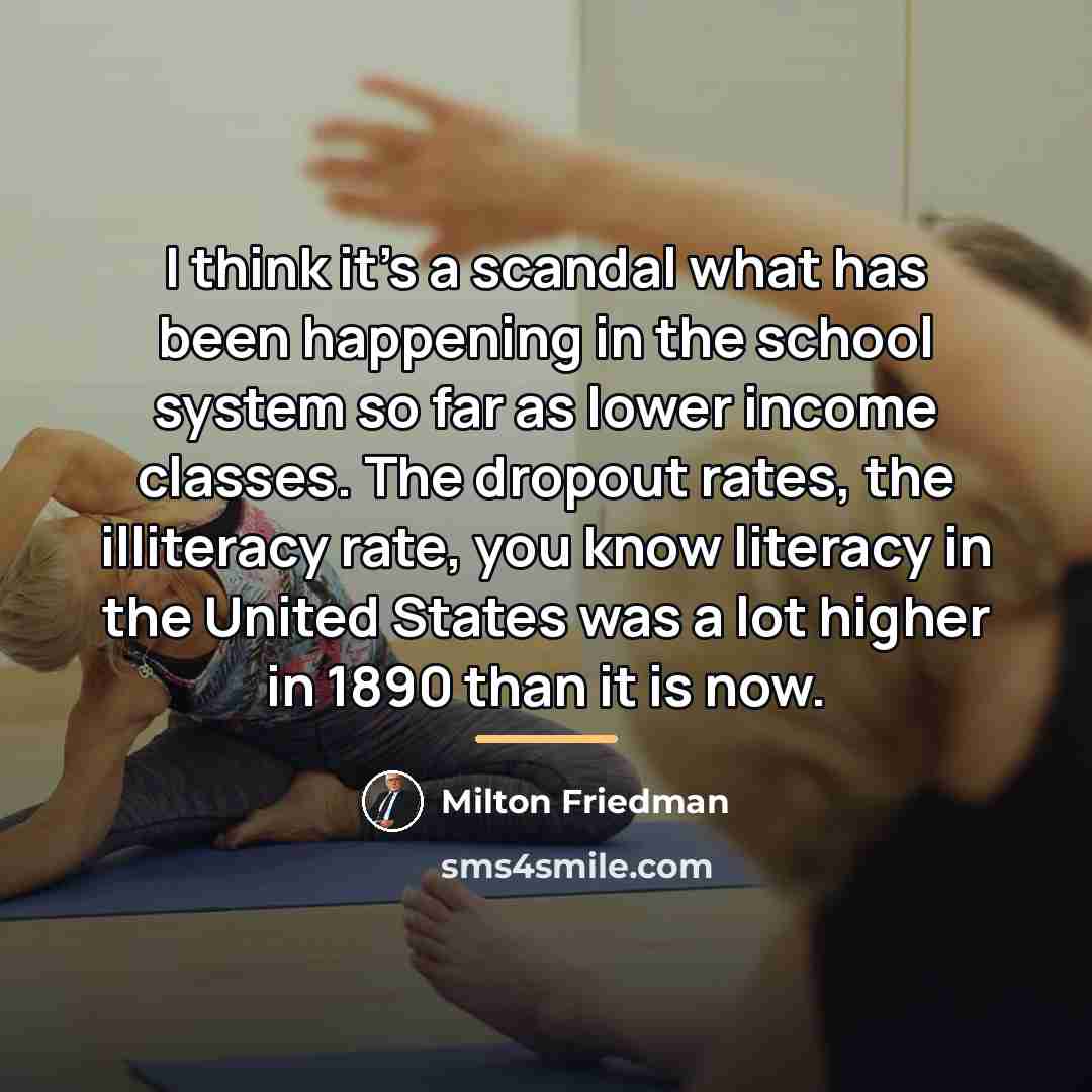 “I think it's a scandal what has been happening in…” quote by Milton Friedman