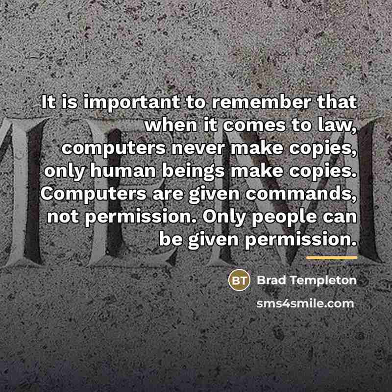 “It is important to remember that when it comes to…” quote by Brad Templeton