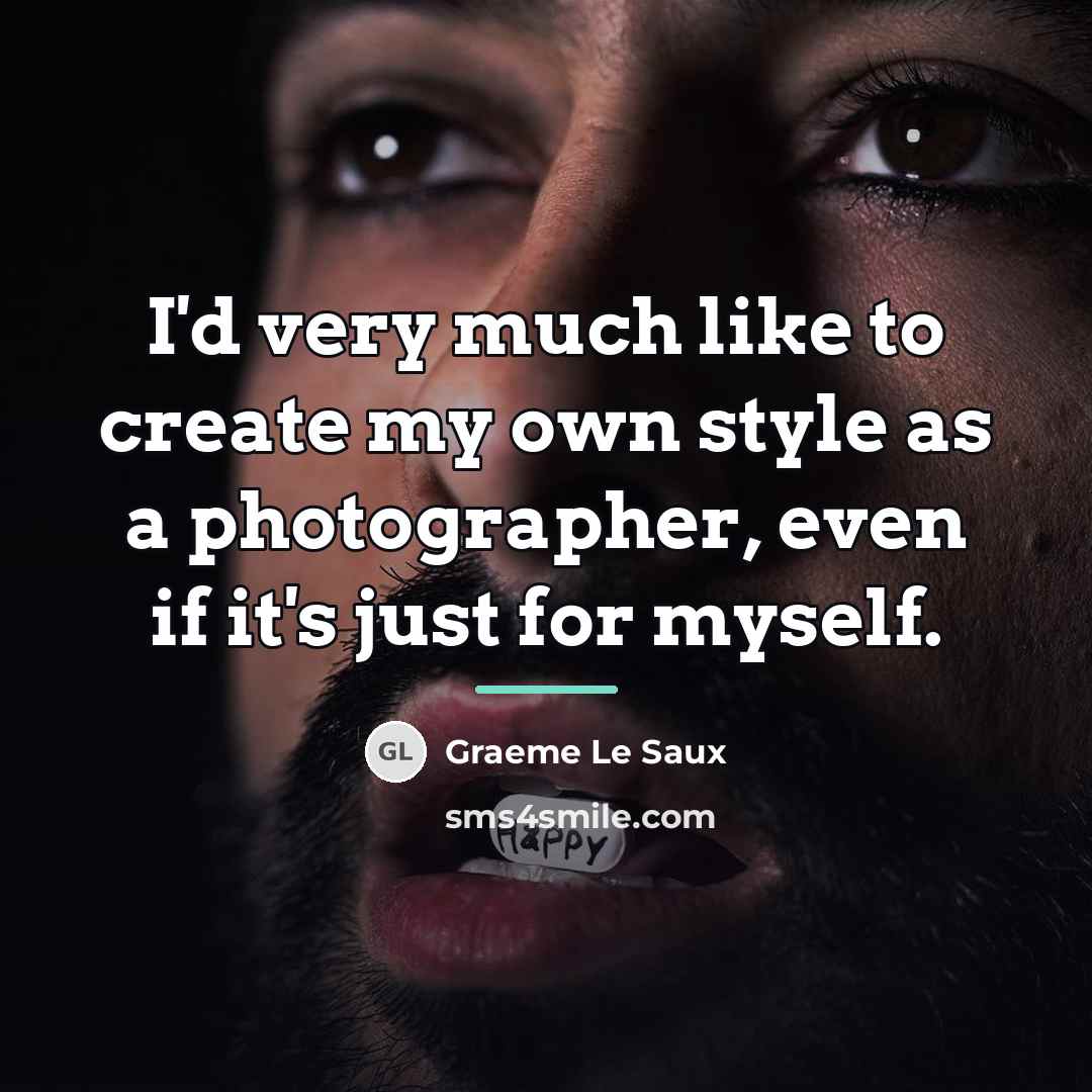 “I'd very much like to create my own style as…” quote by Graeme Le Saux