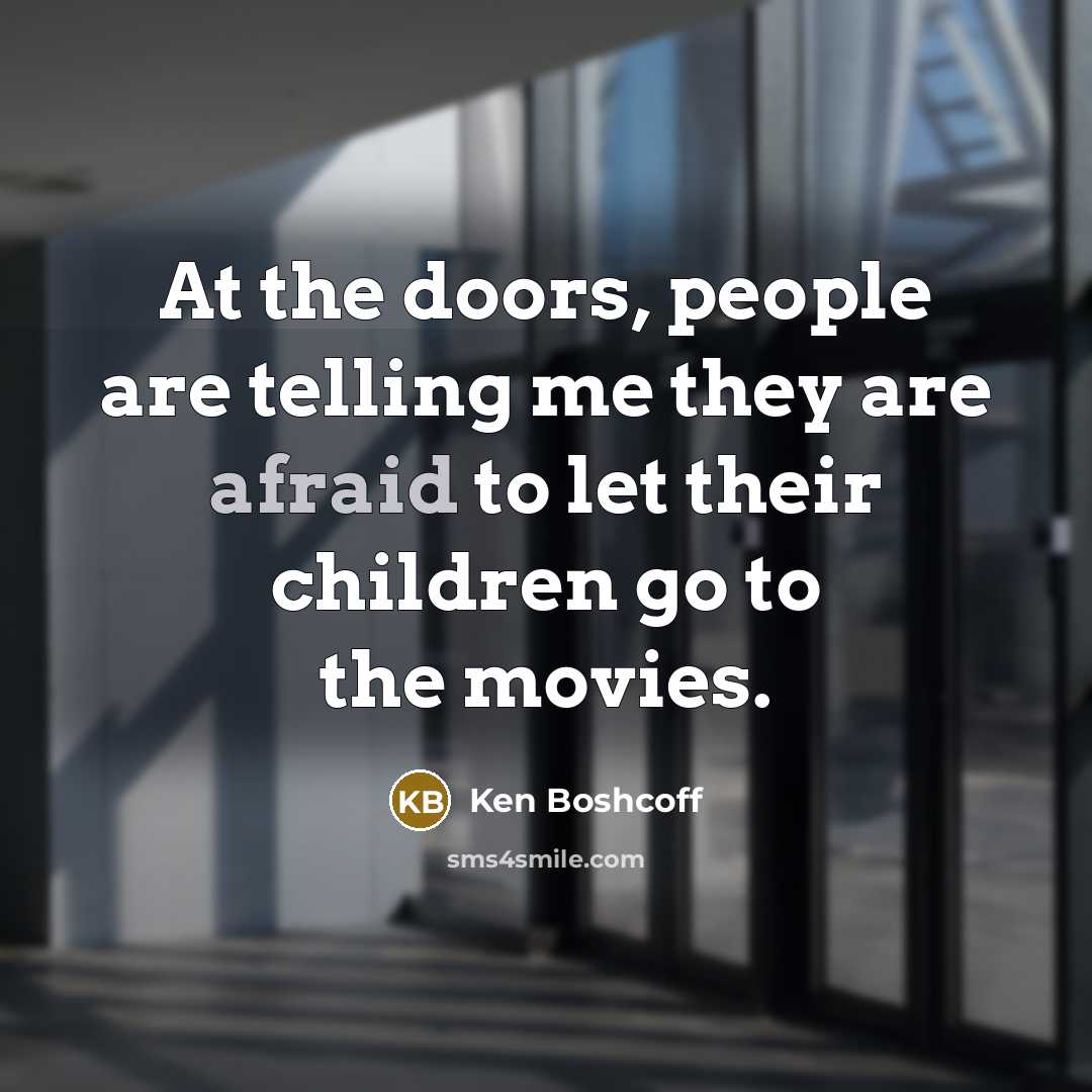 “At the doors, people are telling me they are afraid…” quote by Ken Boshcoff