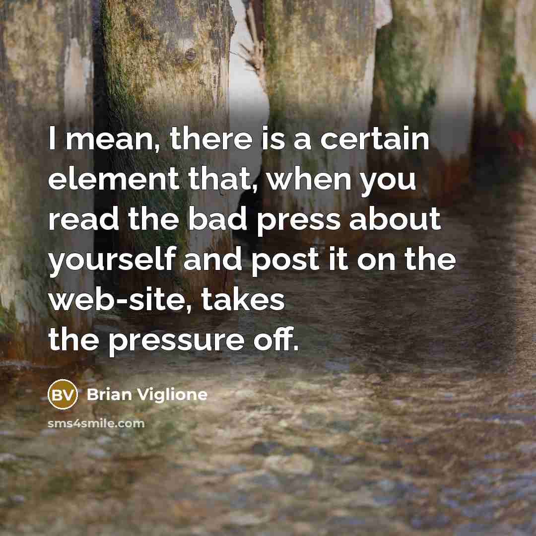 “I mean, there is a certain element that, when you…” quote by Brian Viglione