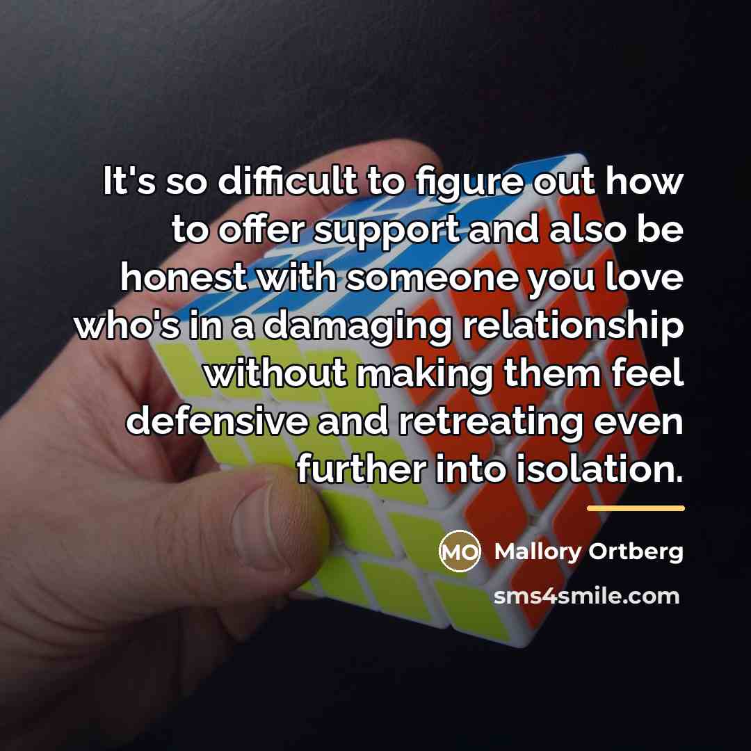 “It's so difficult to figure out how to offer support…” quote by Mallory Ortberg