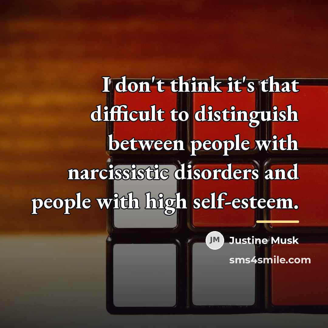 “I don't think it's that difficult to distinguish between people…” quote by Justine Musk