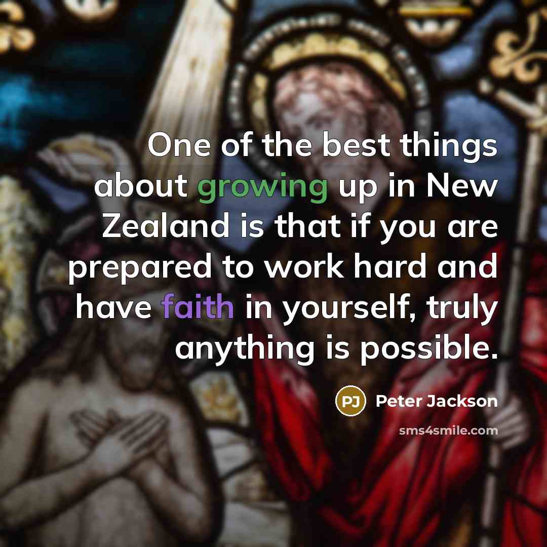 “One of the best things about growing up in New…” quote by Peter Jackson
