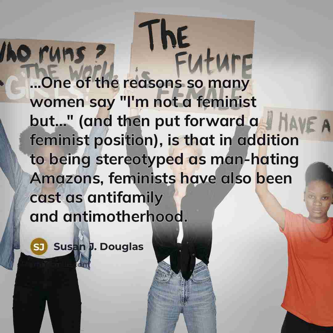 “...One of the reasons so many women say "I'm not…” quote by Susan J. Douglas