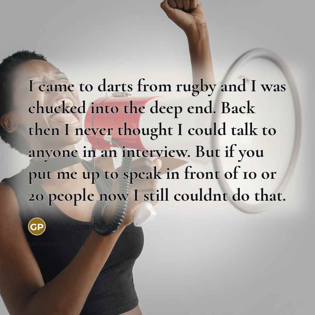 “I came to darts from rugby and I was chucked…” quote by Gerwyn Price