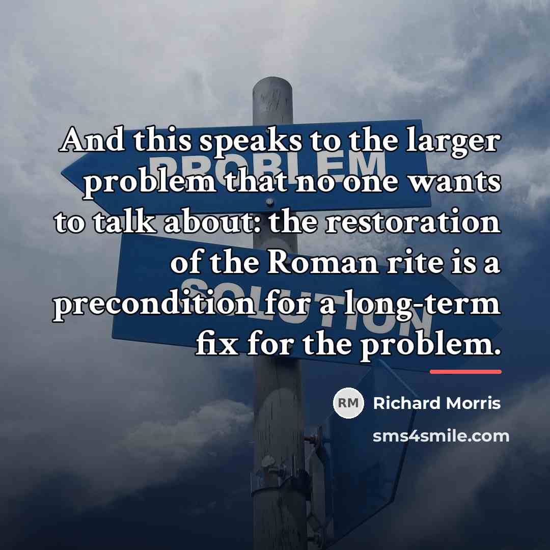 “And this speaks to the larger problem that no one…” quote by Richard Morris