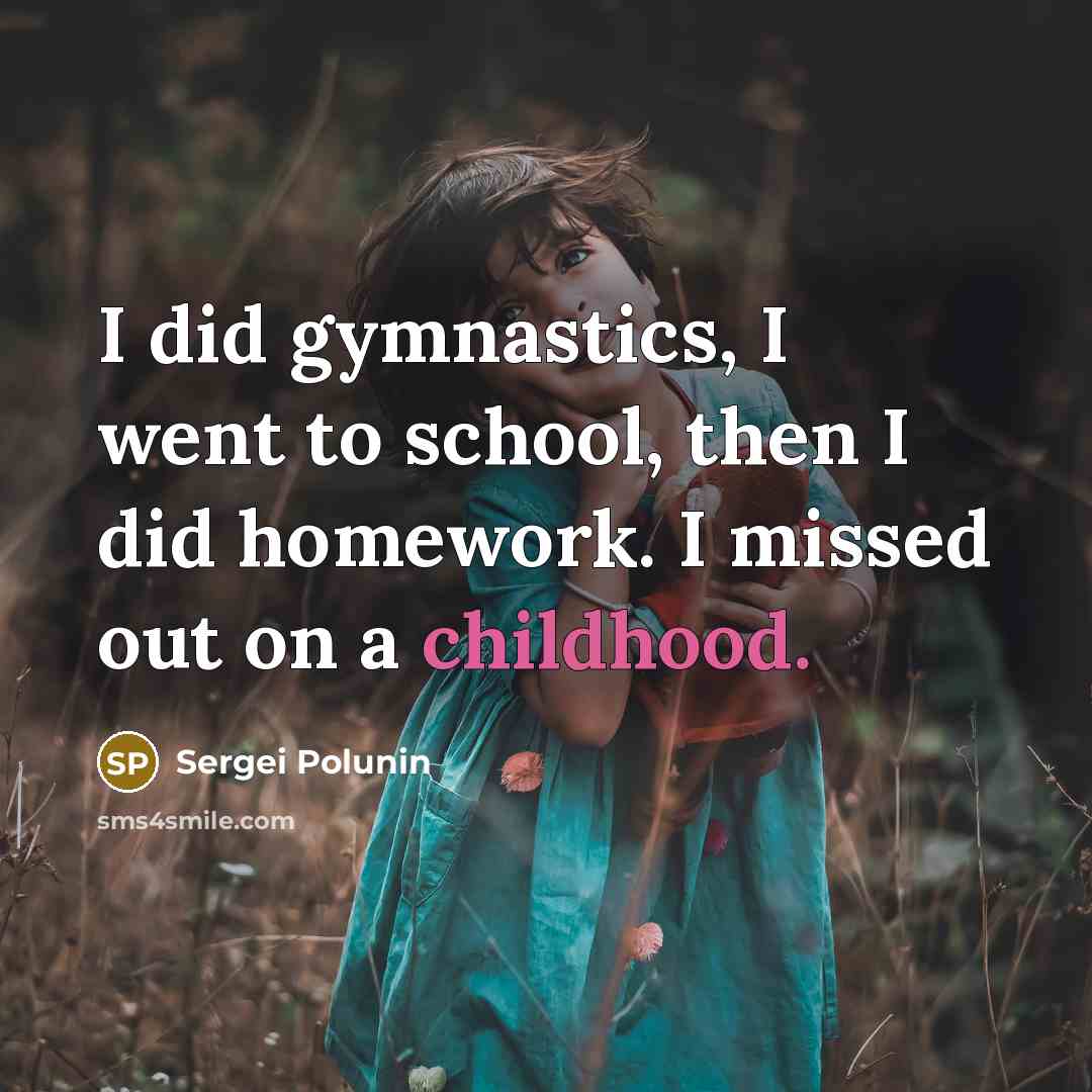 “I did gymnastics, I went to school, then I did…” quote by Sergei Polunin