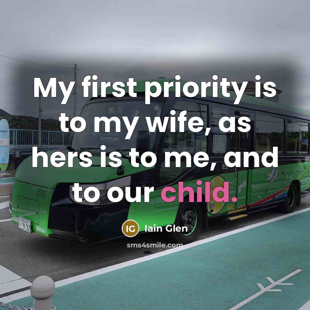 “My first priority is to my wife, as hers is…” quote by Iain Glen