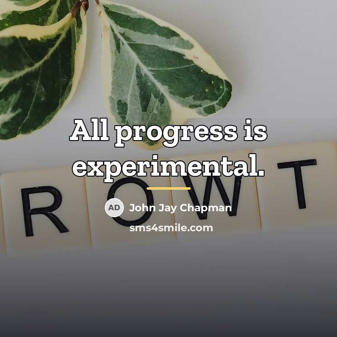 “All progress is experimental.…” quote by John Jay Chapman