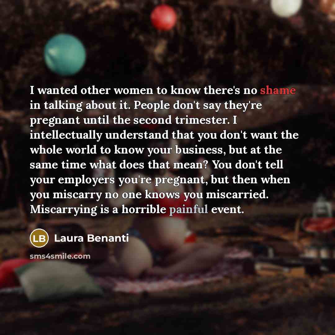 “I wanted other women to know there's no shame in…” quote by Laura Benanti