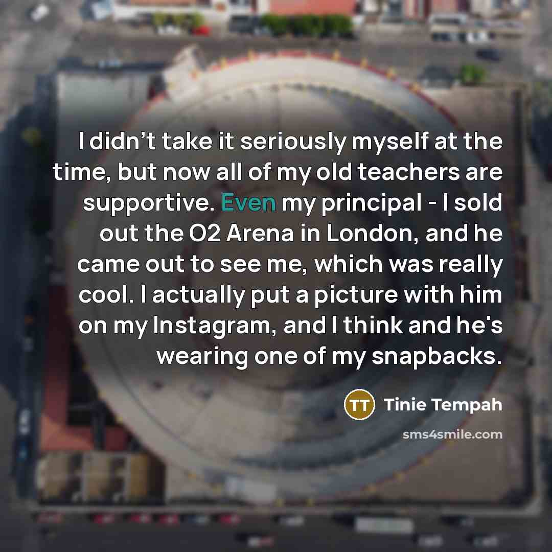 “I didn't take it seriously myself at the time, but…” quote by Tinie Tempah