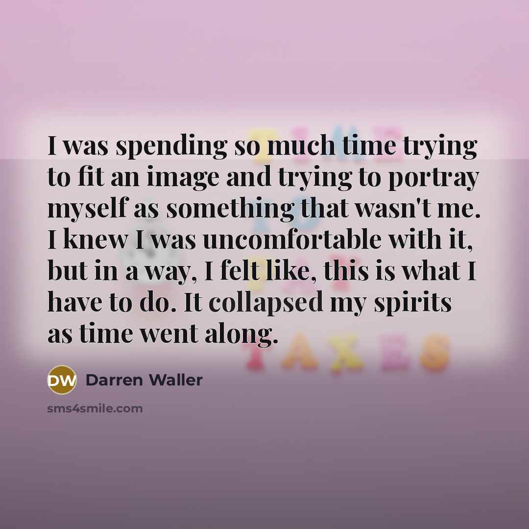 “I was spending so much time trying to fit an…” quote by Darren Waller