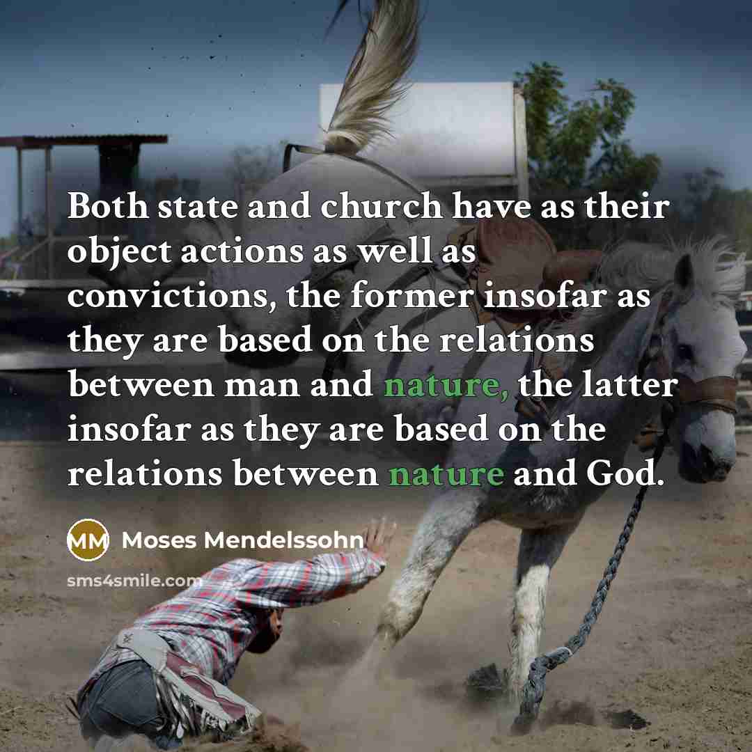 “Both state and church have as their object actions as…” quote by Moses Mendelssohn