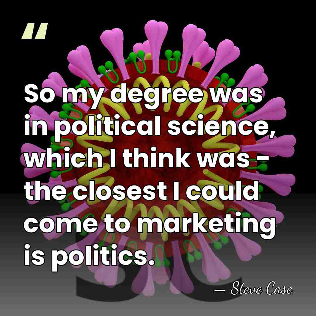 So my degree was in political science, which I think was -&hellip; - Steve Case