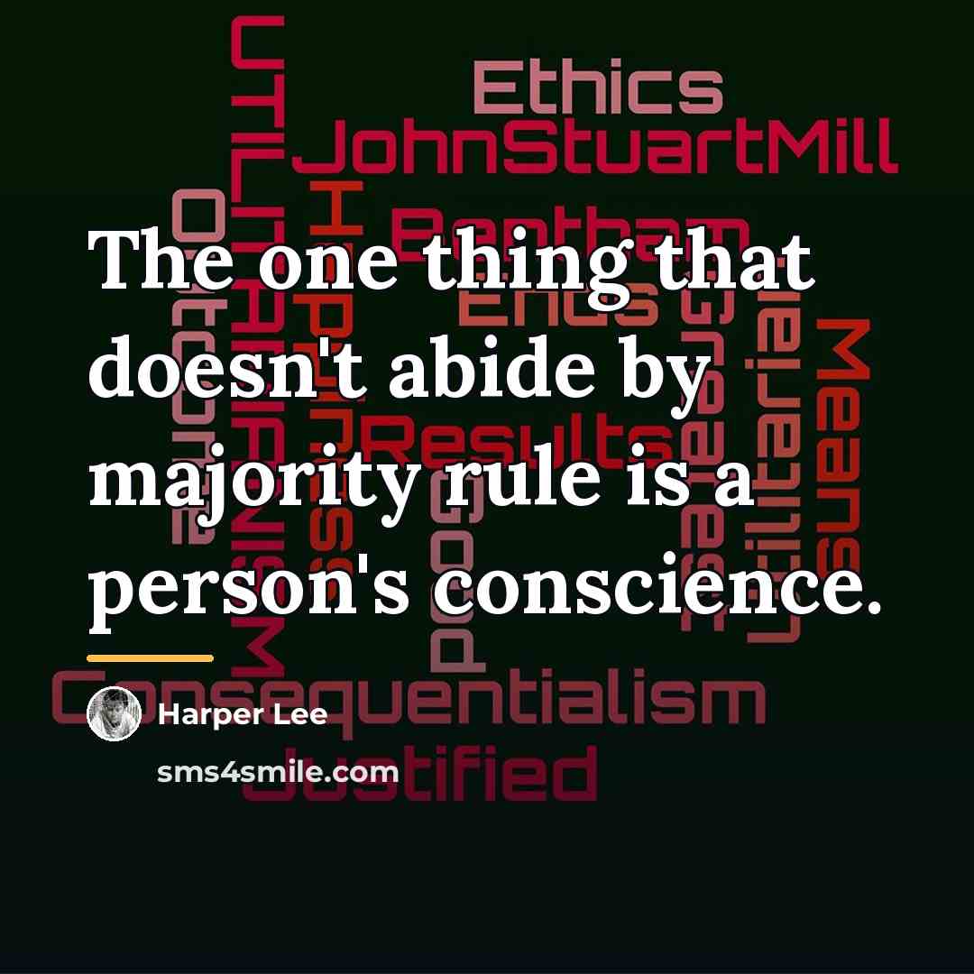 “The one thing that doesn't abide by majority rule is…” quote by Harper Lee