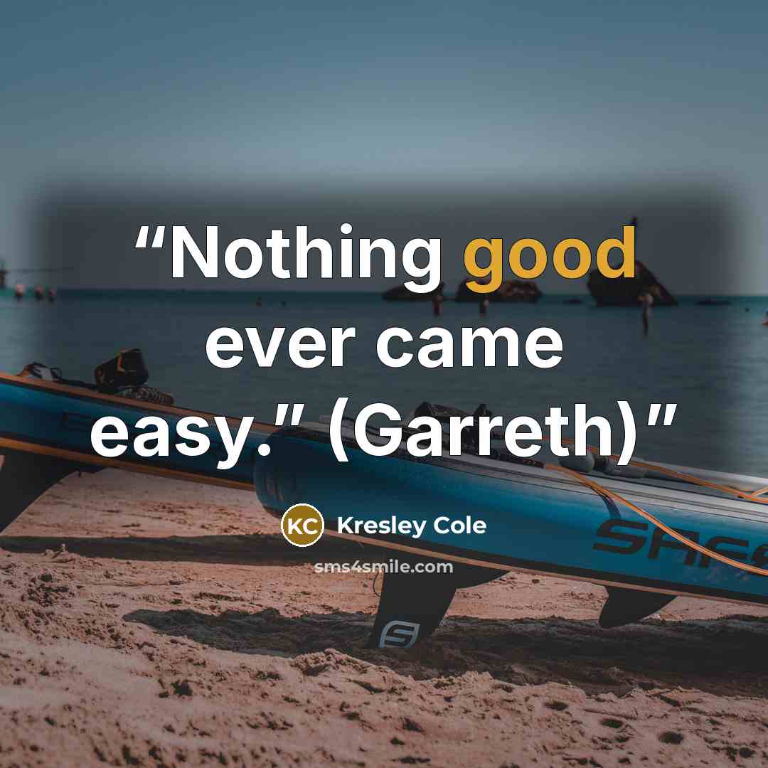 “Nothing good ever came easy.” (Garreth)” quote by Kresley Cole