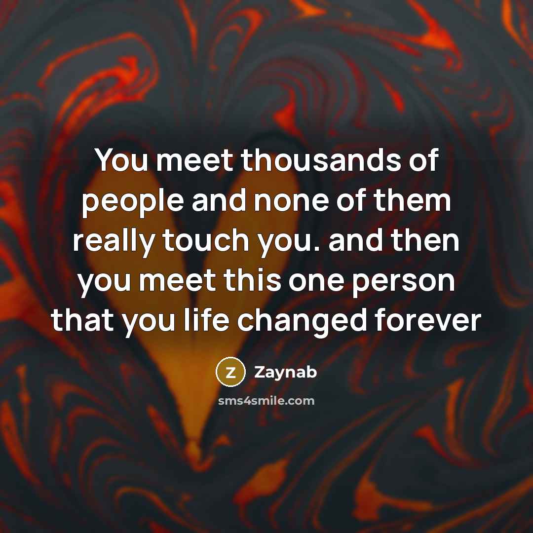 “You meet thousands of people and none of them really…” quote by Zaynab