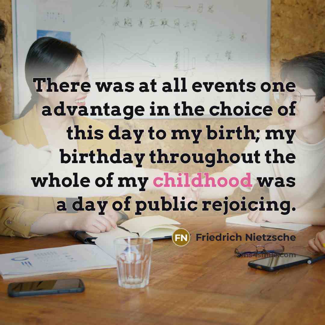 “There was at all events one advantage in the choice…” quote by Friedrich Nietzsche