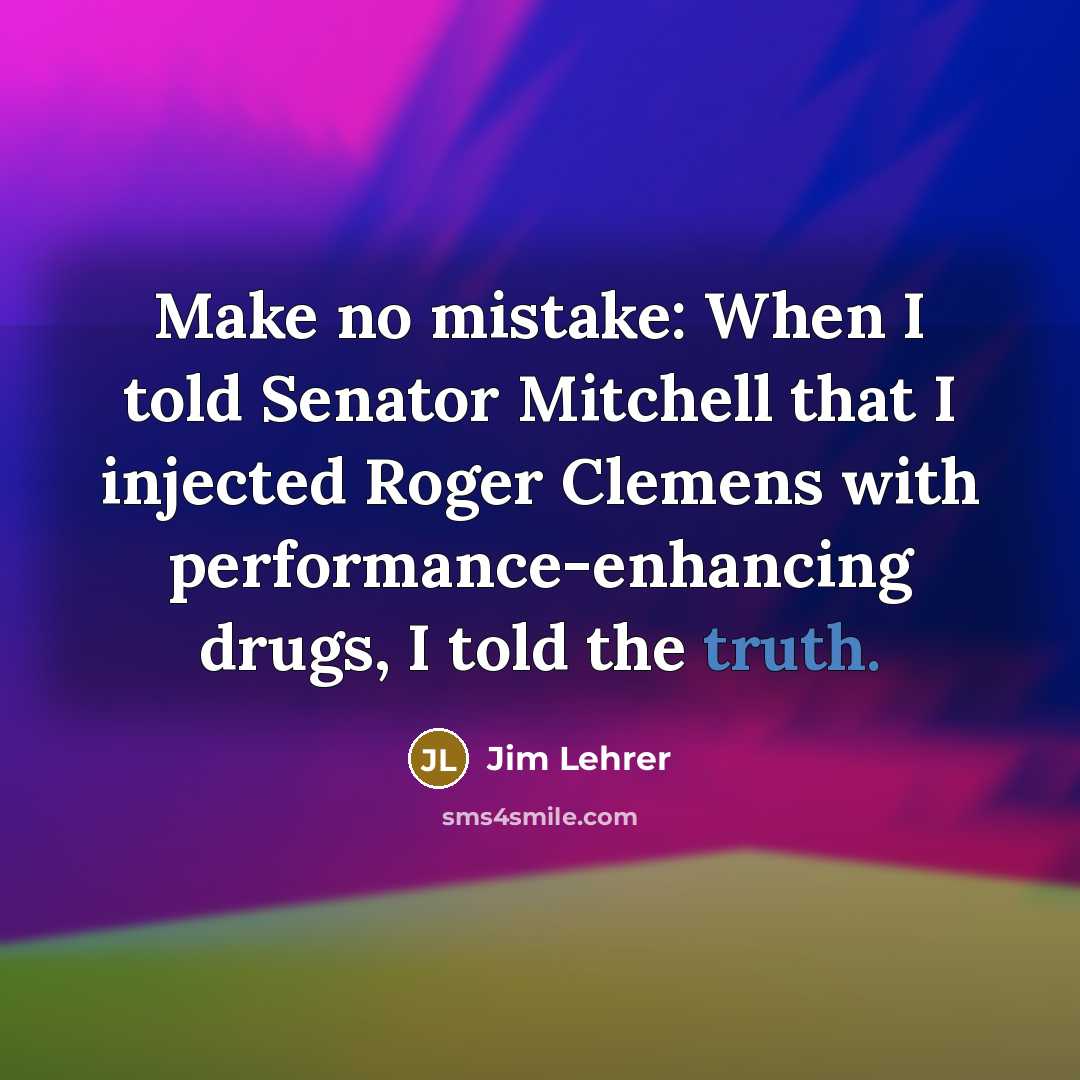 “Make no mistake: When I told Senator Mitchell that I…” quote by Jim Lehrer