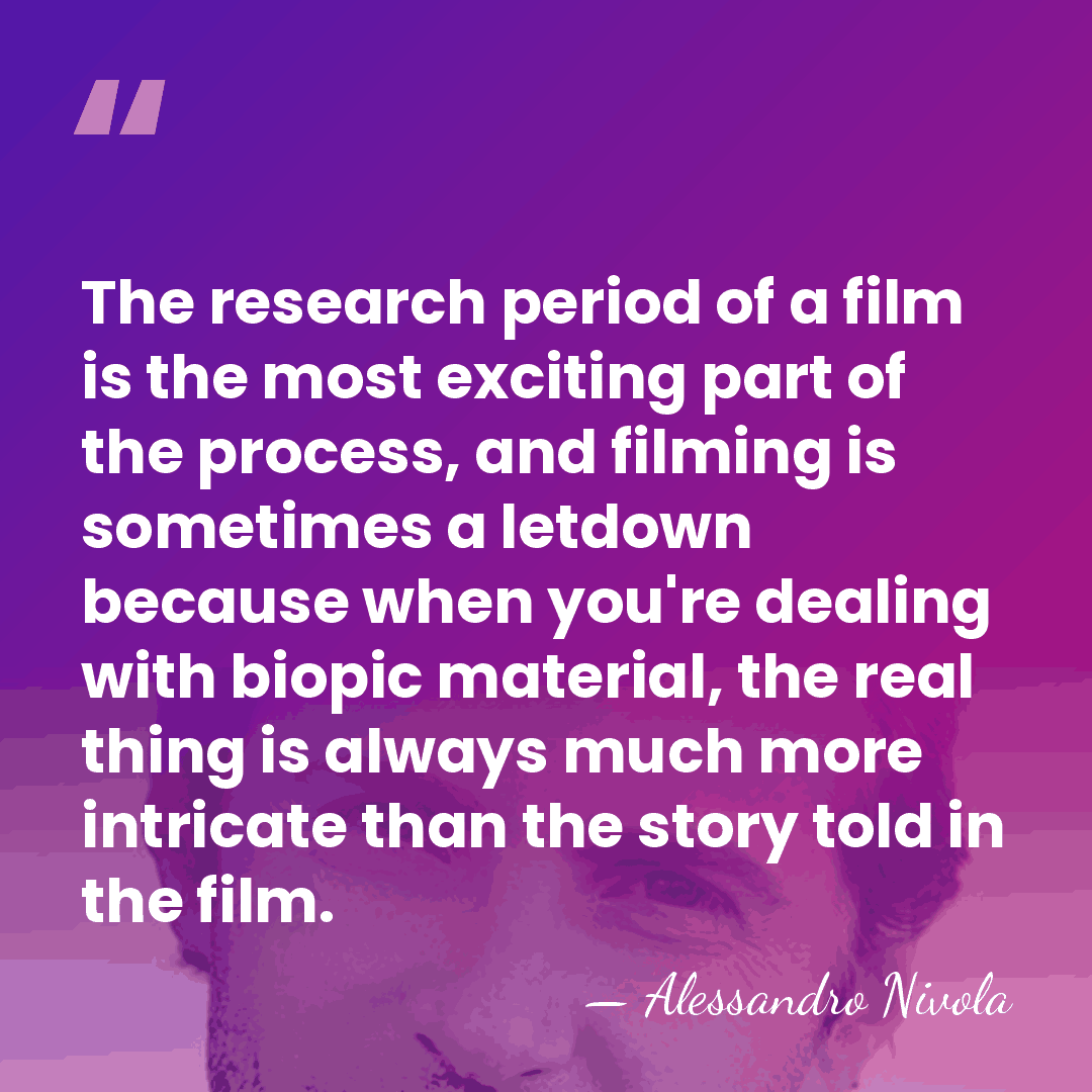 The research period of a film is the most exciting part of&hellip; - Alessandro Nivola