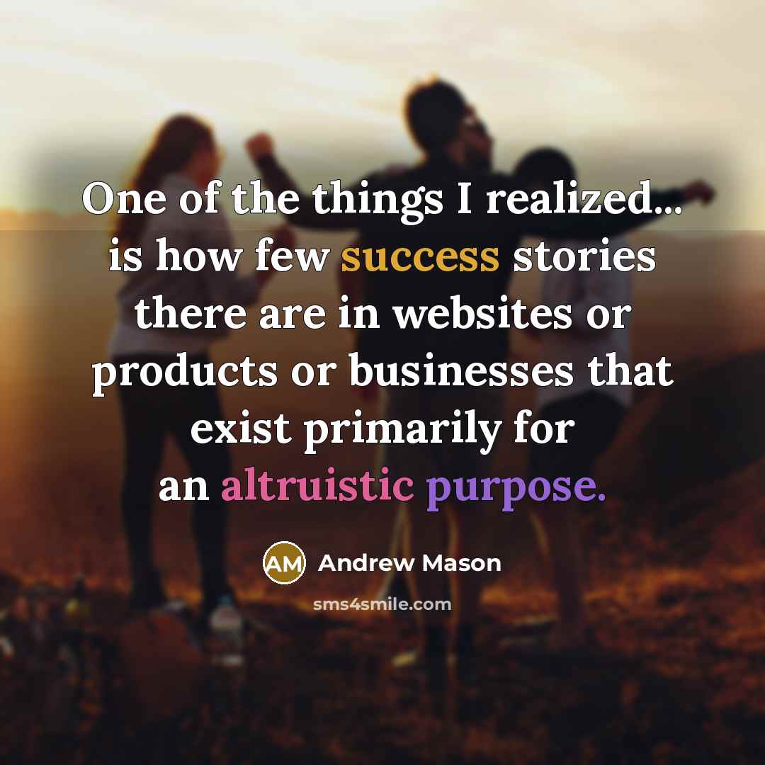 “One of the things I realized... is how few success…” quote by Andrew Mason